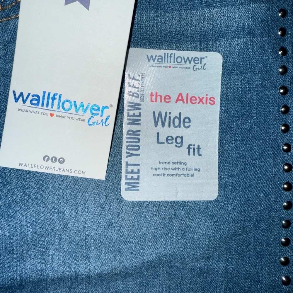 🌸👖 Wallflower Girls Alexis Studded Wide-Leg Jeans | Size 10 | NWT ✨